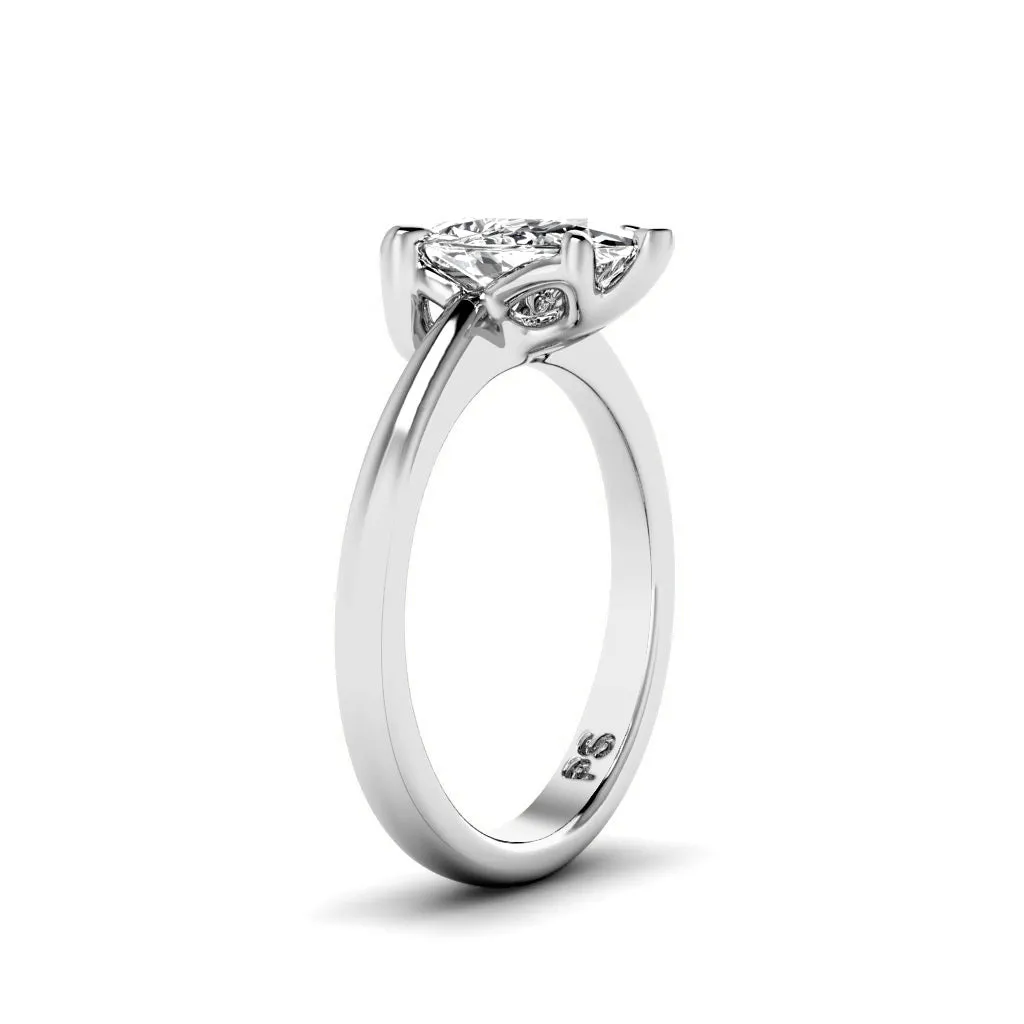 0.35-1.50 CT Pear Cut Diamonds - Solitaire Ring