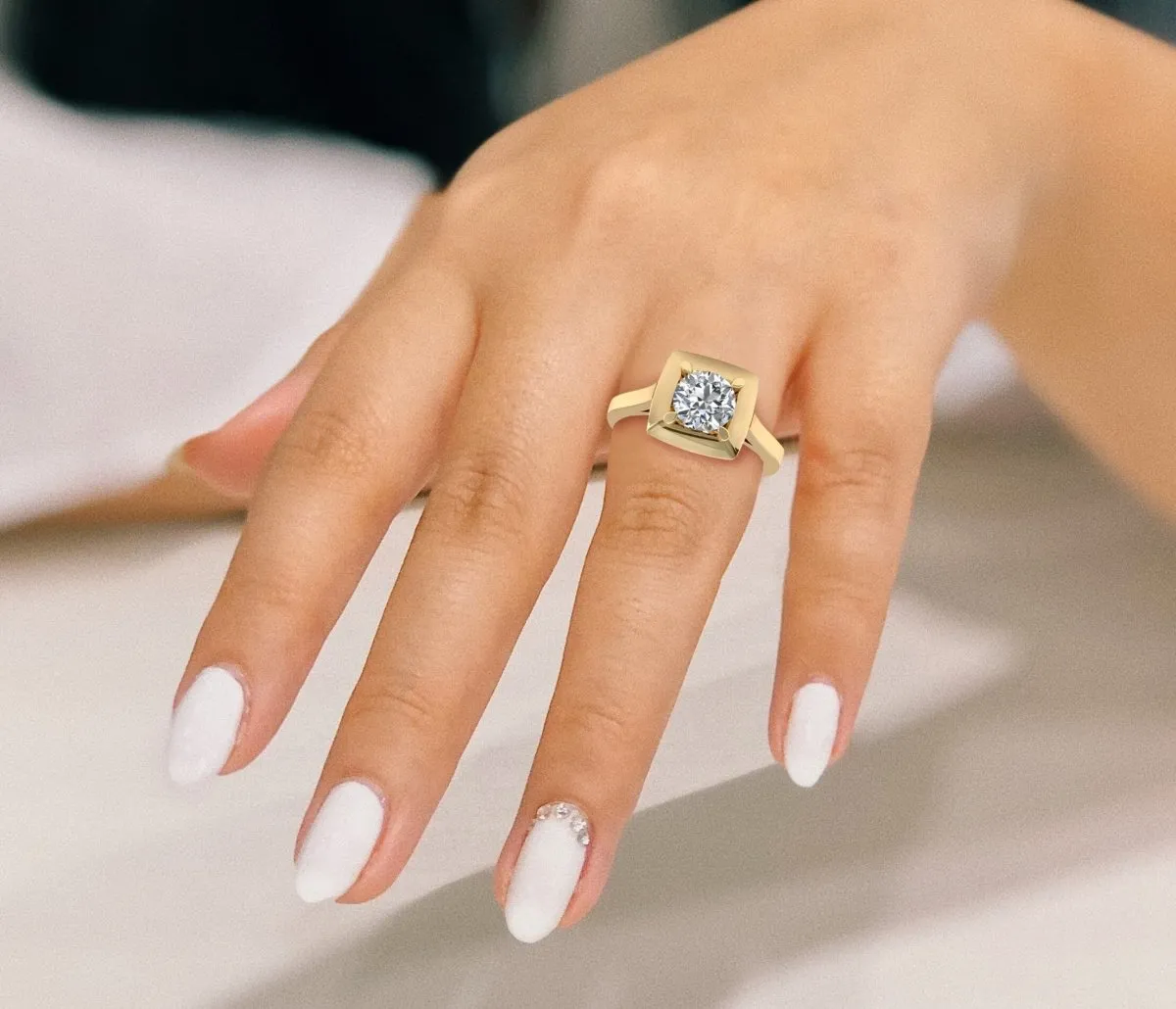 0.35-1.50 CT Round Cut Diamonds - Solitaire Ring
