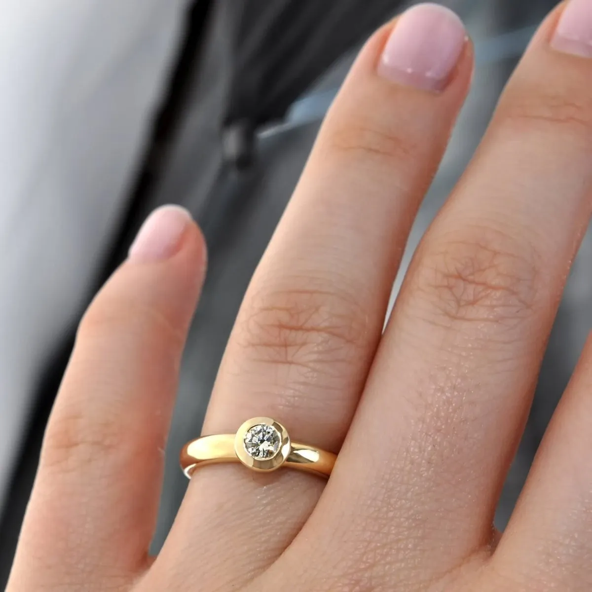 0.35-1.50 CT Round Cut Diamonds - Solitaire Ring