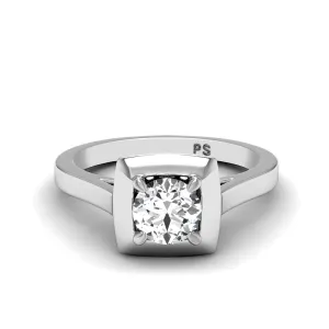 0.35-1.50 CT Round Cut Diamonds - Solitaire Ring