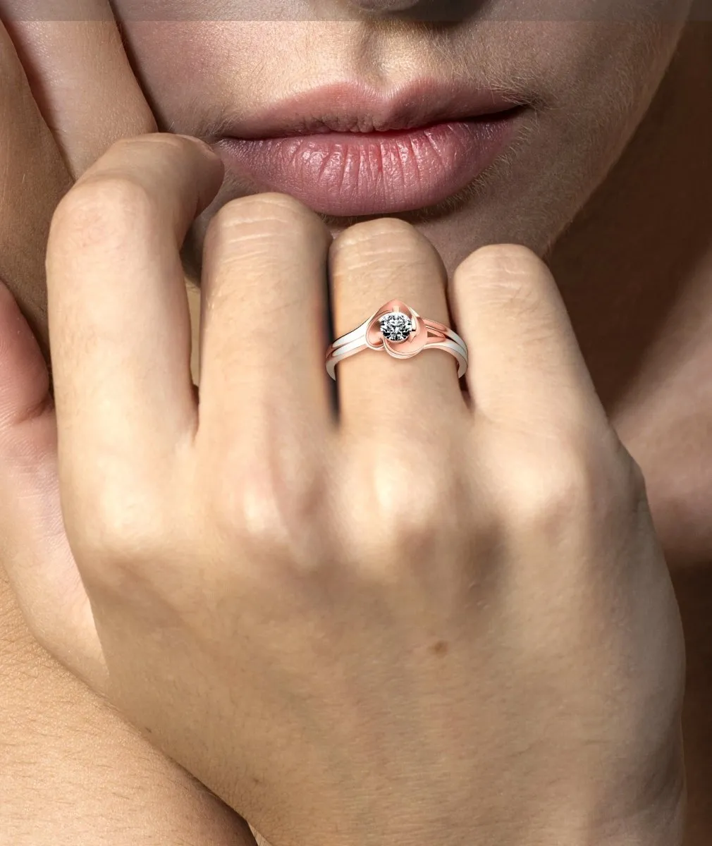 0.35-1.50 CT Round Cut Diamonds - Solitaire Ring
