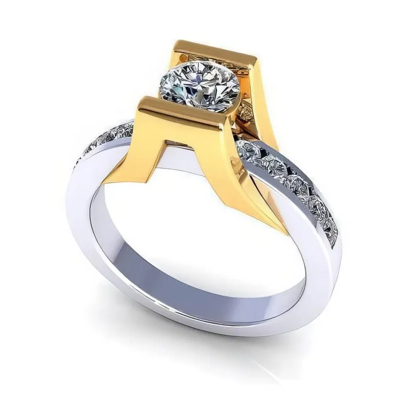 0.70-1.85 CT Round Cut Diamonds - Solitaire Ring