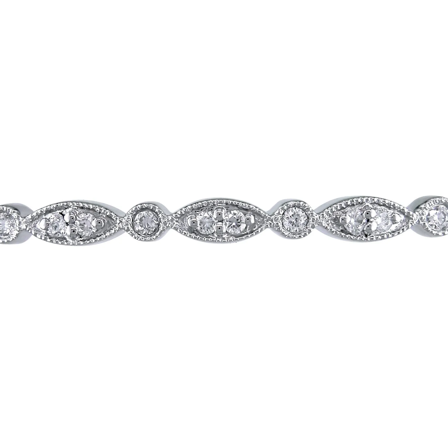 1 CT Diamond TW Bangle 14k White Gold