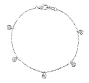 10 POINTER 5 SECTION DIAMOND BRACELET 14K GOLD (0.5 CTW)
