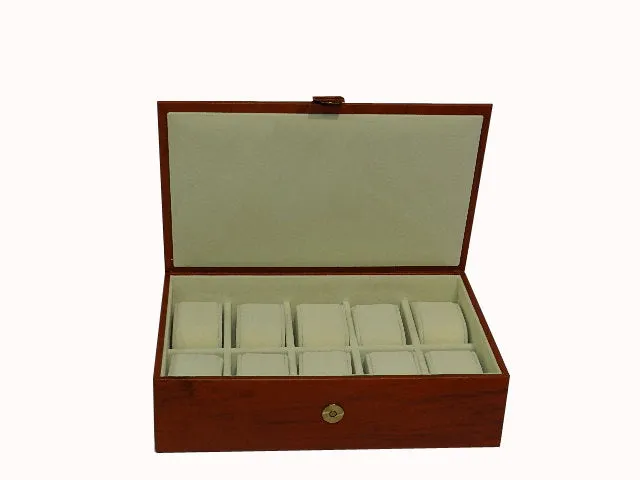 10 Slot Genuine Leather Premium Watch Box