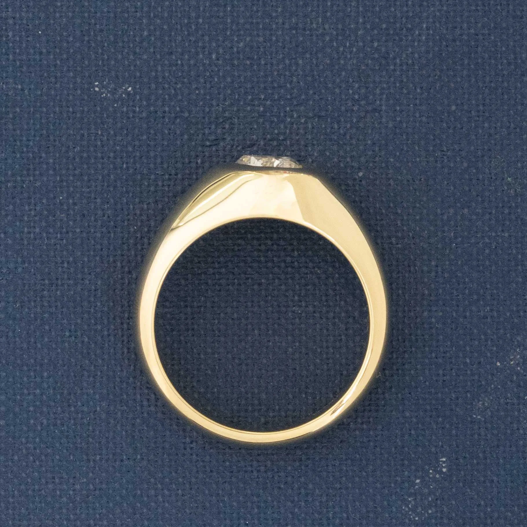 1.00ct Heart Cut Diamond Bezel Solitaire, GIA G SI2