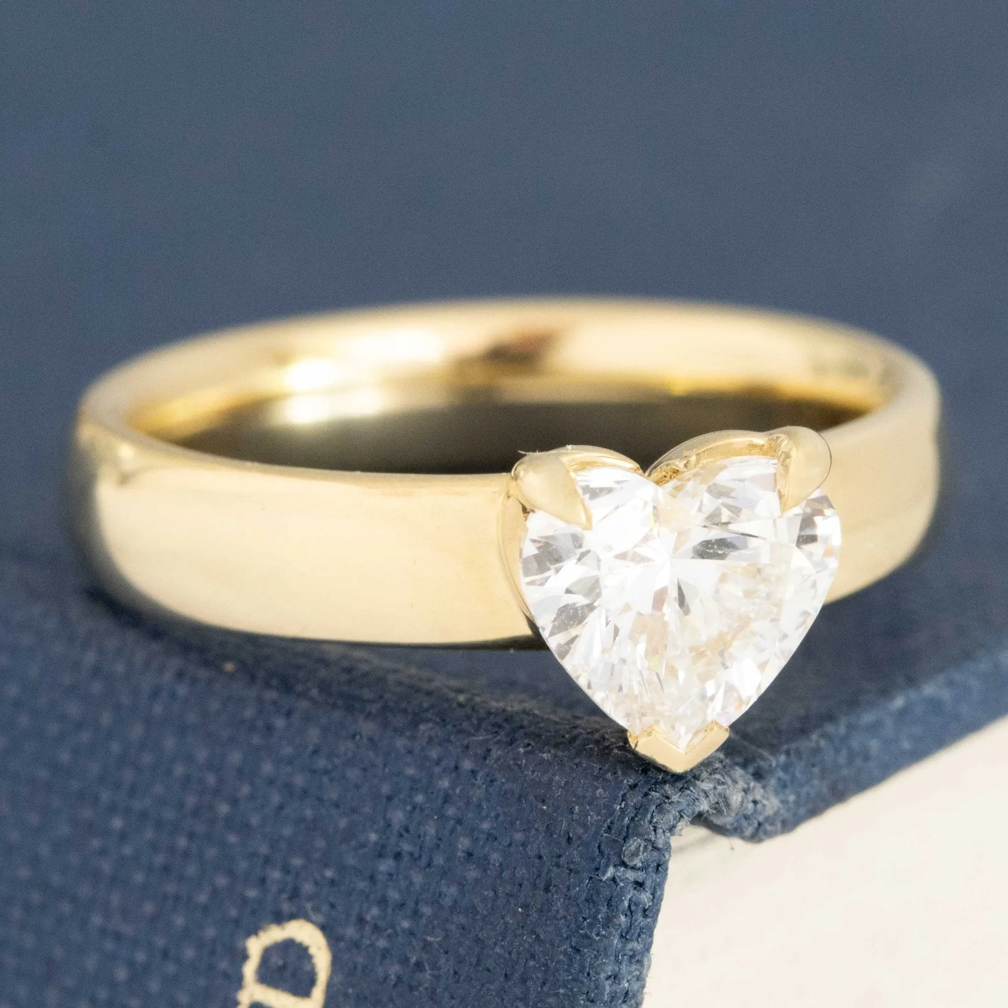 1.01ct Heart Cut Diamond Solitaire