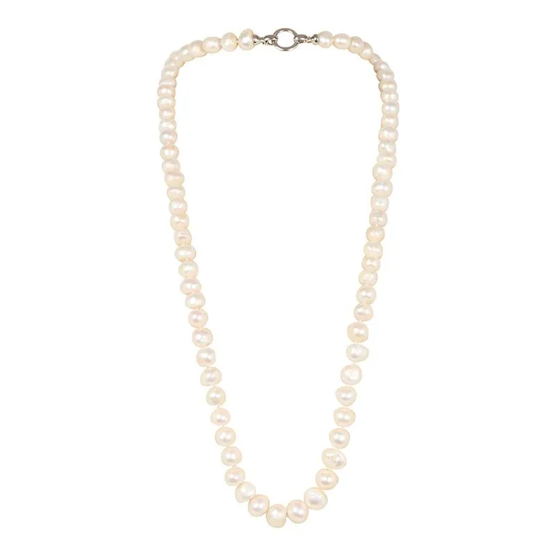 103-01 | WHITE BAM BAM NECKLACE 34"