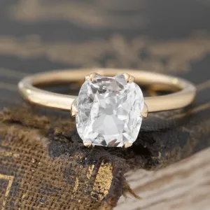 1.05ct Old Mine Cut Diamond Solitaire, GIA G SI1