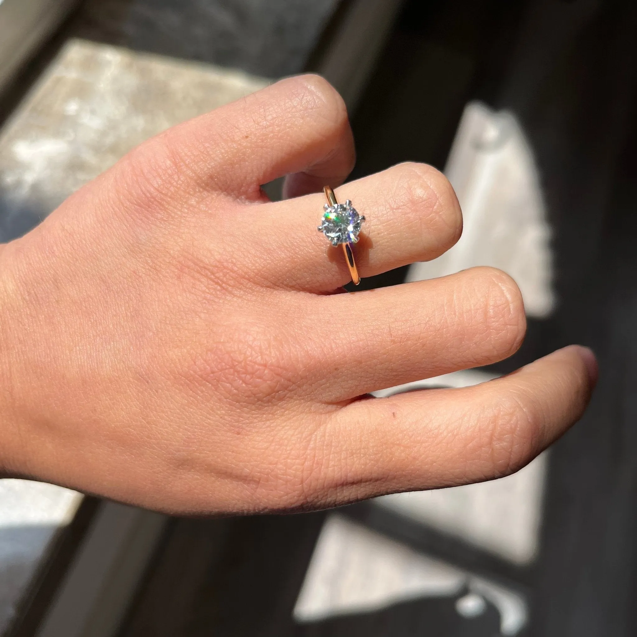 1.05ct Vintage Old European Cut Diamond Solitaire, GIA I SI1