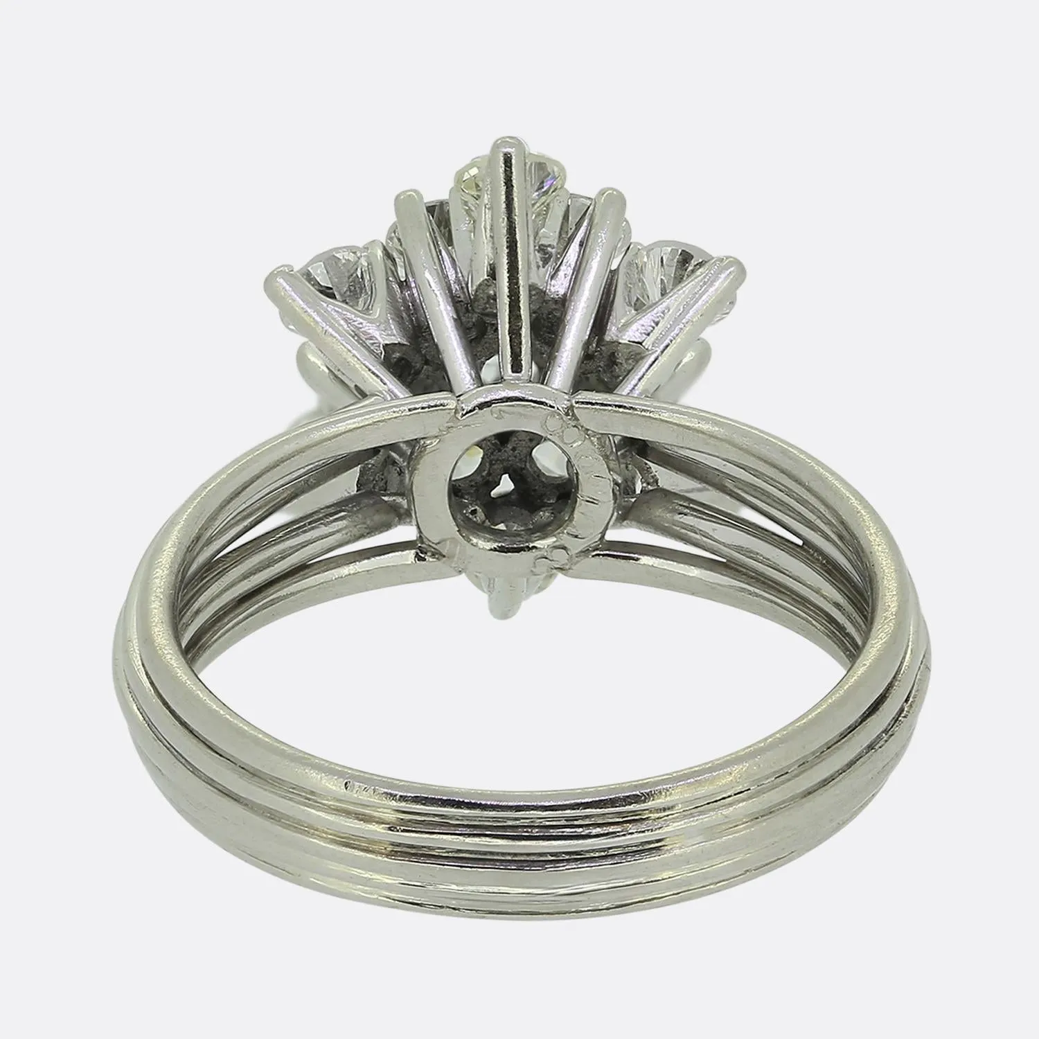 1.06 Carat Diamond Cluster Ring