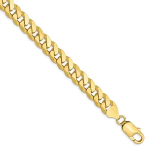 10K 8mm Flat Beveled Curb Chain