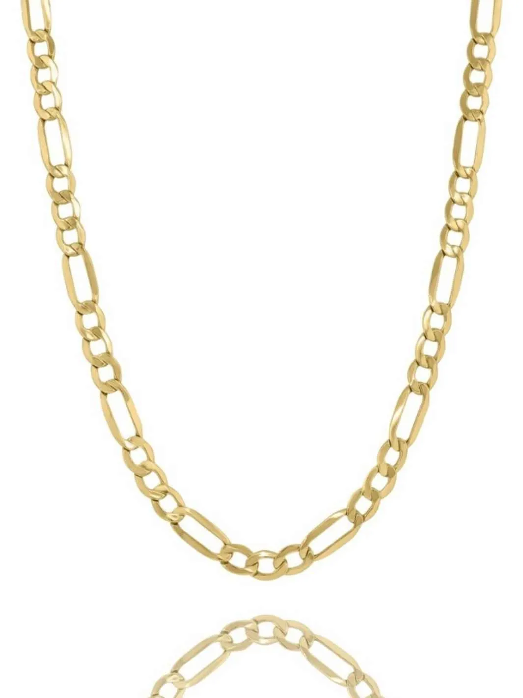 10K Gold Figaro Chain Necklace