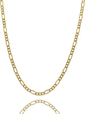 10K Gold Figaro Chain Necklace