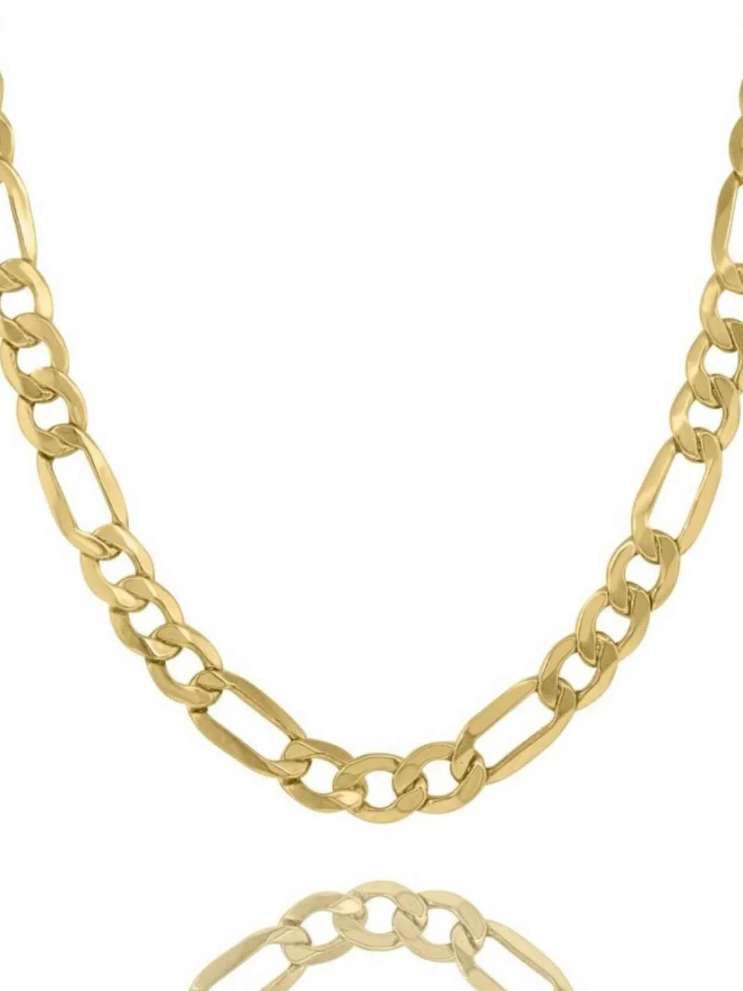 10K Gold Figaro Chain Necklace