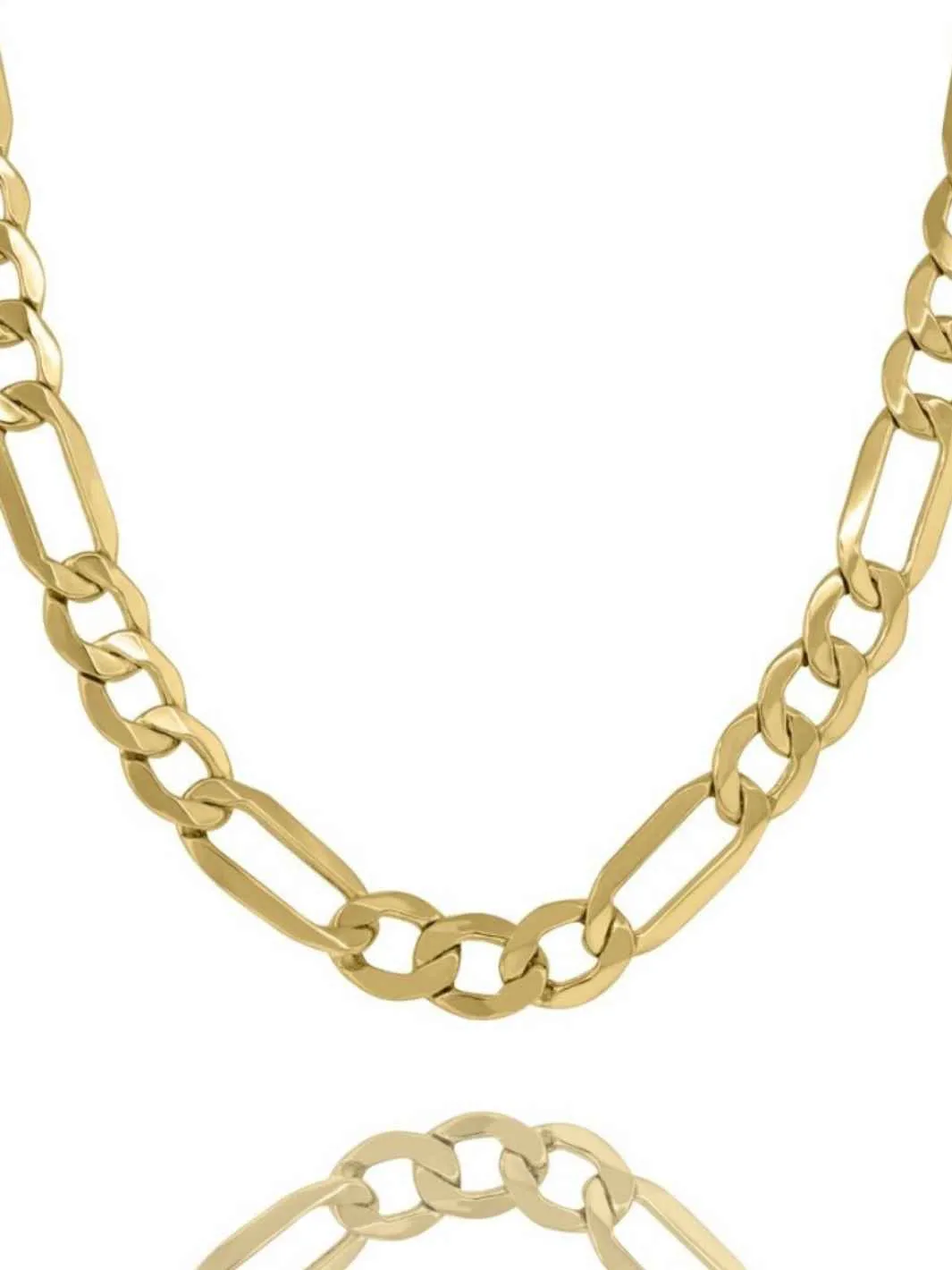 10K Gold Figaro Chain Necklace