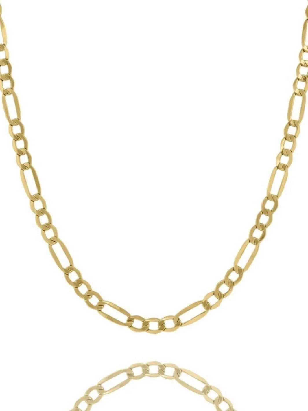 10K Gold Figaro Chain Necklace