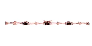 10K RG Smoky Quartz Bracelet