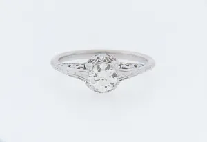 10K-WG DIAMOND SOLITAIRE RING