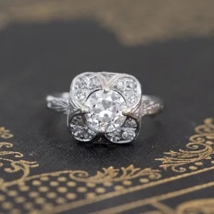 1.10ctw Vintage Old European Cut Solitaire