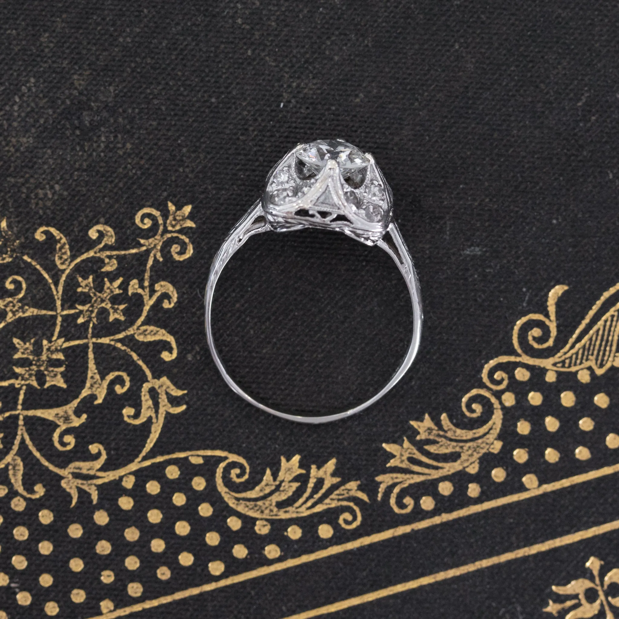 1.10ctw Vintage Old European Cut Solitaire