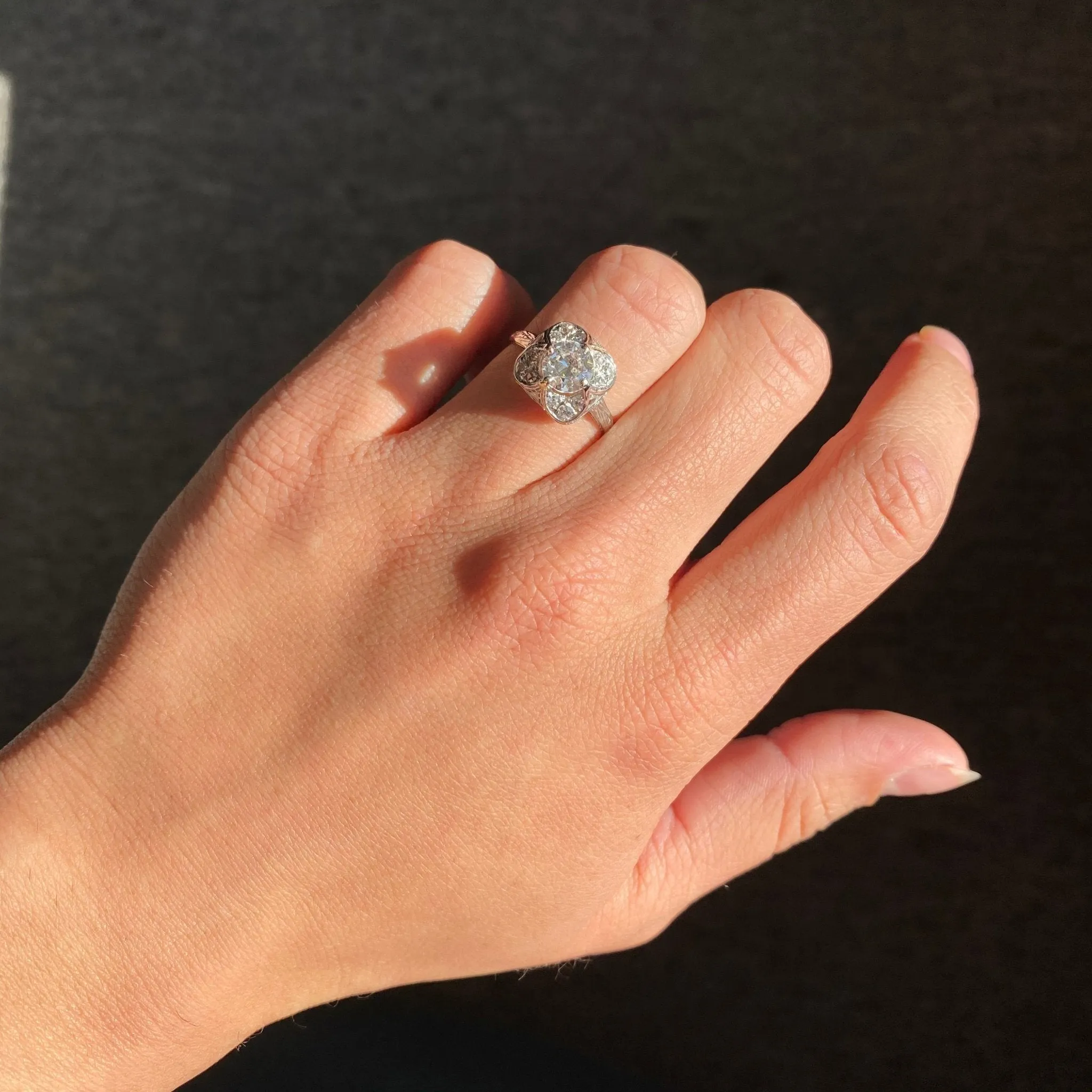 1.10ctw Vintage Old European Cut Solitaire