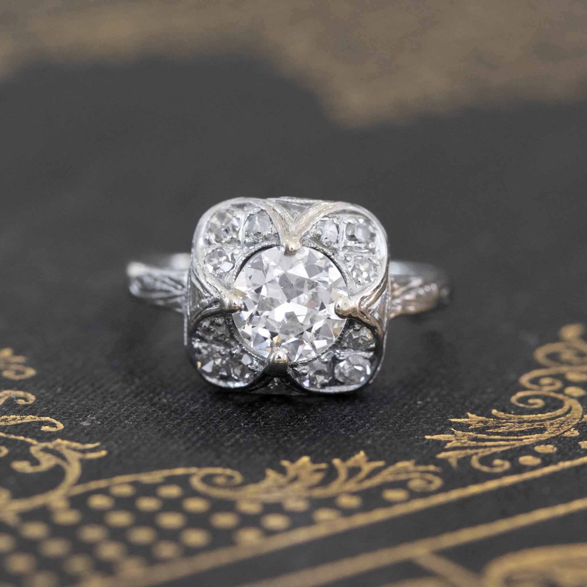 1.10ctw Vintage Old European Cut Solitaire