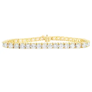 12.65ct 18k Yellow Gold Diamond Bracelet
