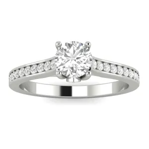 1/2ctw Diamond Engagement Ring in 10k White Gold (J-K, I2-I3)