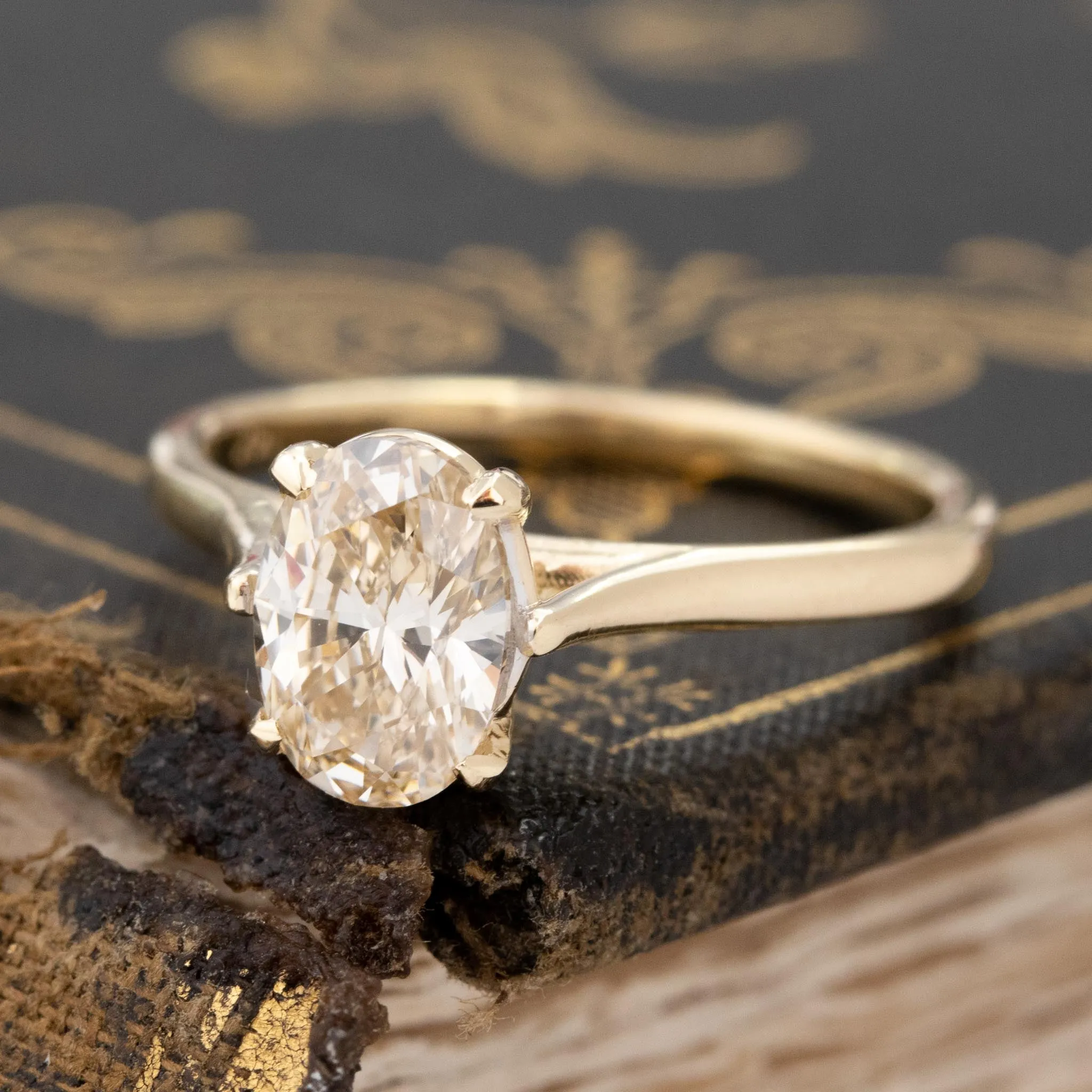 1.31ct Oval Cut Diamond Solitaire, GIA FLYB VVS1