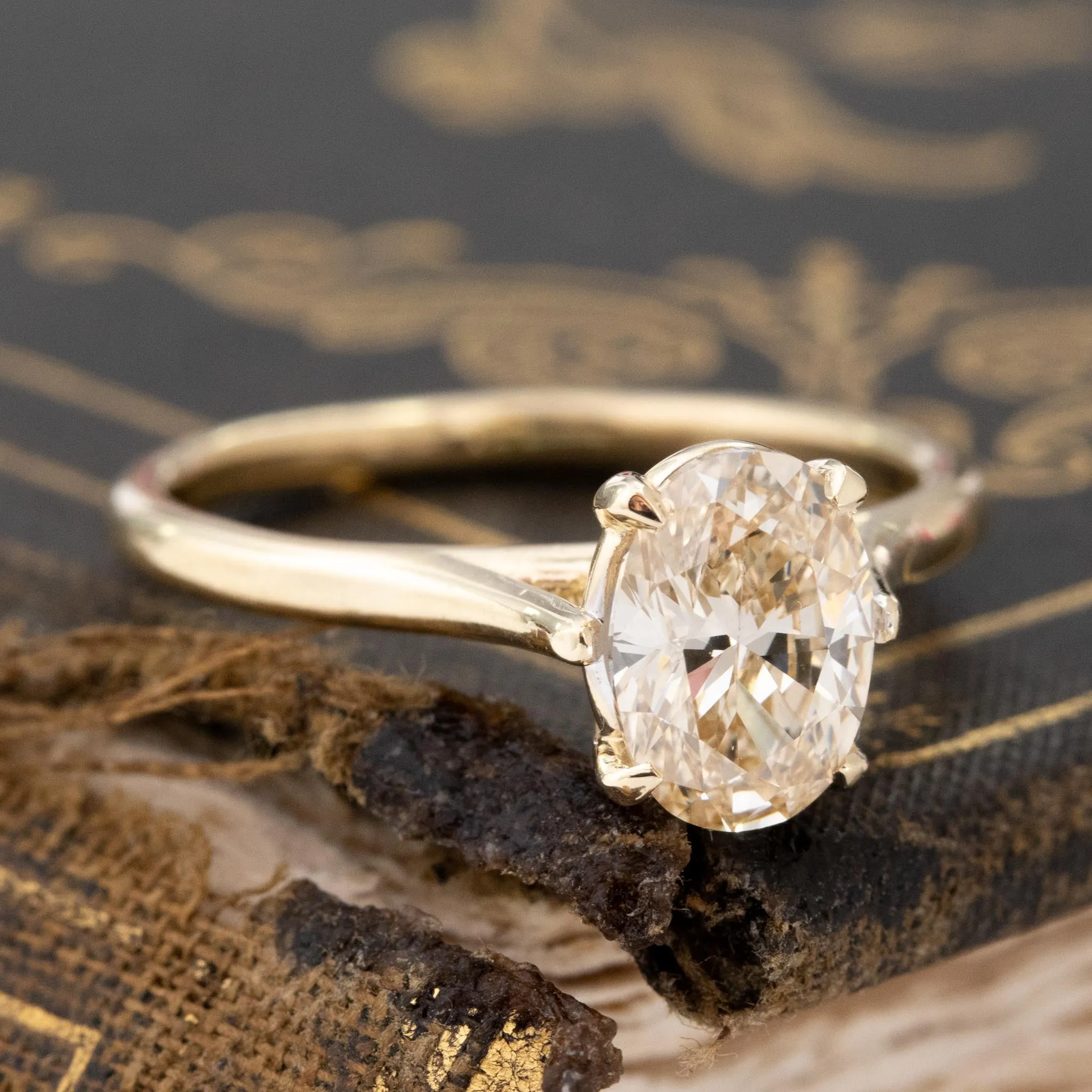 1.31ct Oval Cut Diamond Solitaire, GIA FLYB VVS1