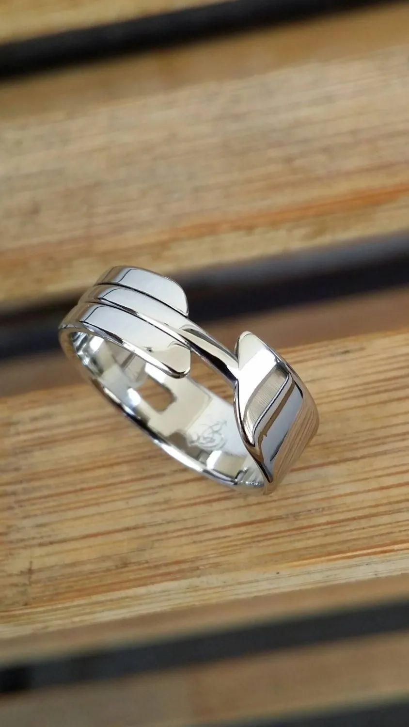 13.5 "OAK" women's handmade stainless steel ring (not casted) women's jewelry hypoallergenic rings