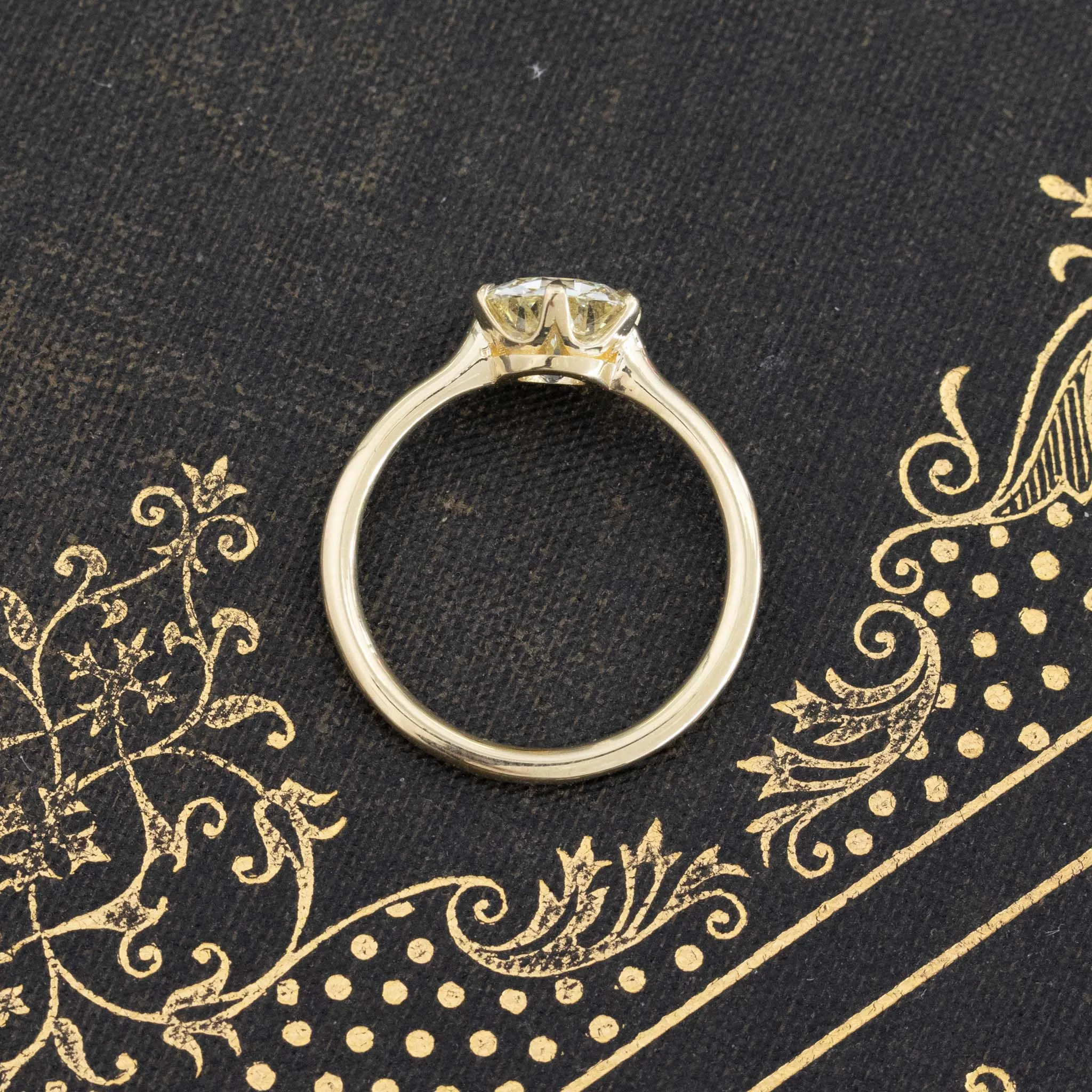 1.38ct Transitional Cut Diamond Solitaire, GIA N VS1