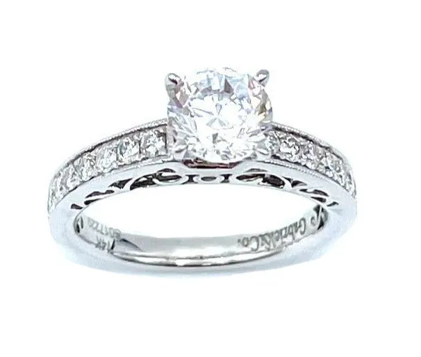14 Karat White Gold Solitaire Engagement Ring