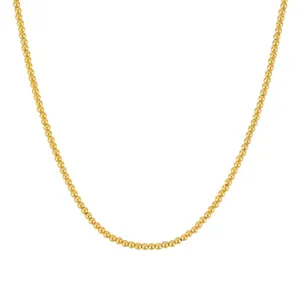 14K Gold 3mm Bead Chain