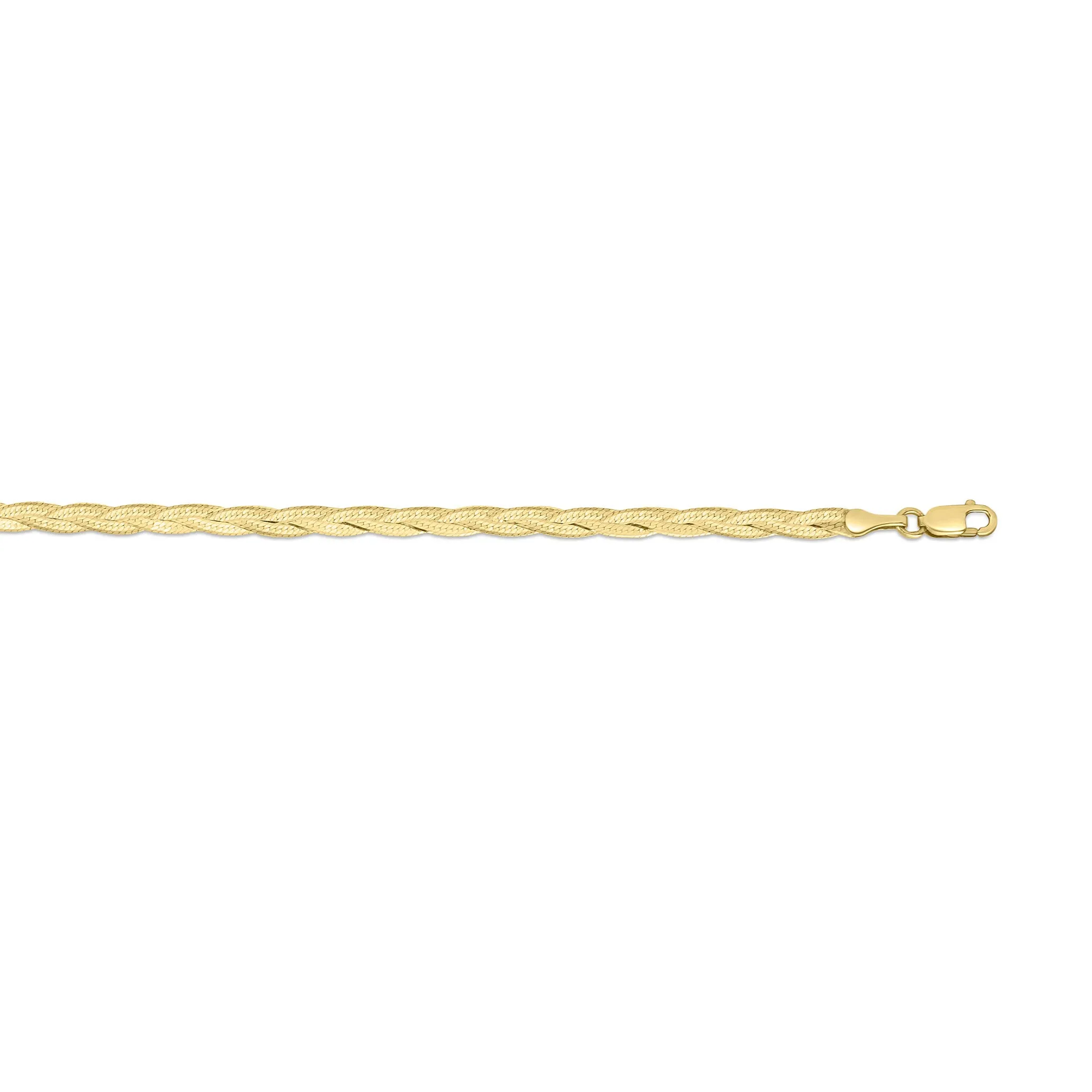 14K Gold Braided Serpentina Bracelet