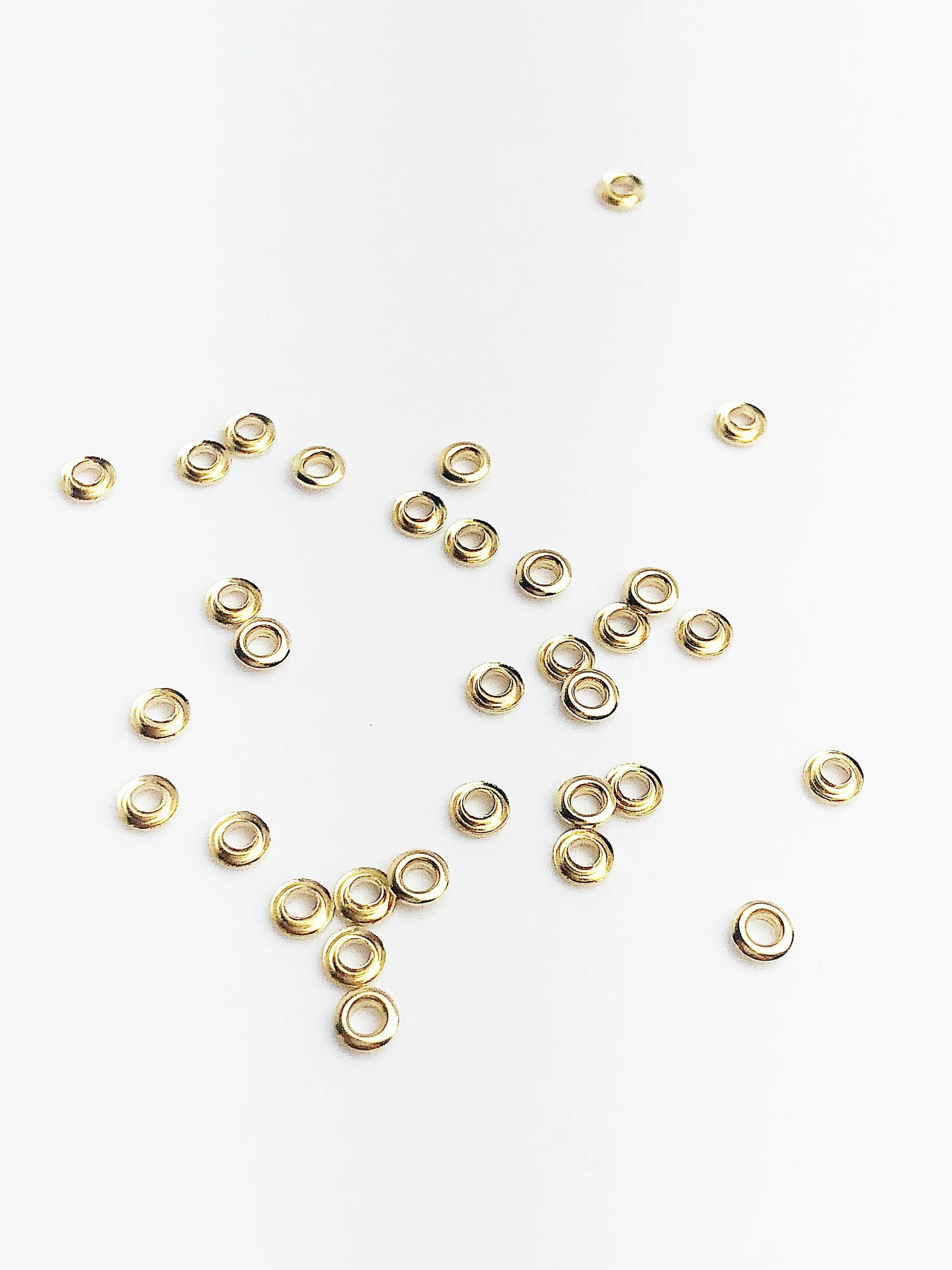 14K Gold Fill 3.0mm Bead Grommet with 2.7mm Hole