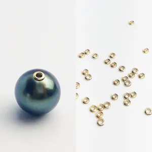 14K Gold Fill 3.0mm Bead Grommet with 2.7mm Hole