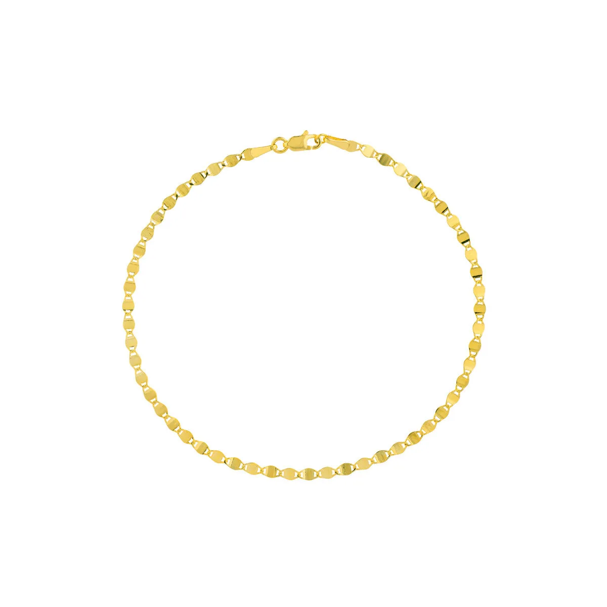 14k Gold Valentino Chain Bracelet 2.70mm