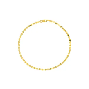 14k Gold Valentino Chain Bracelet 2.70mm