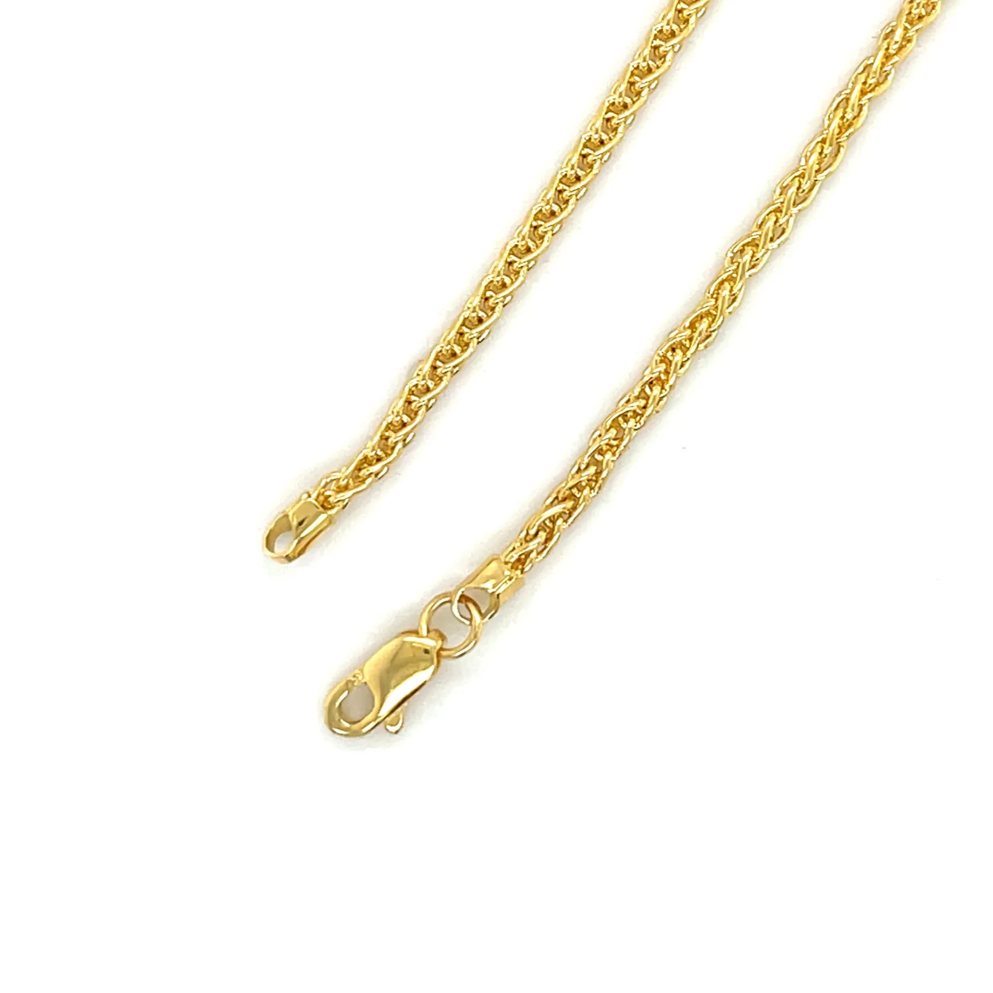 14K Gold Wheat Bracelet