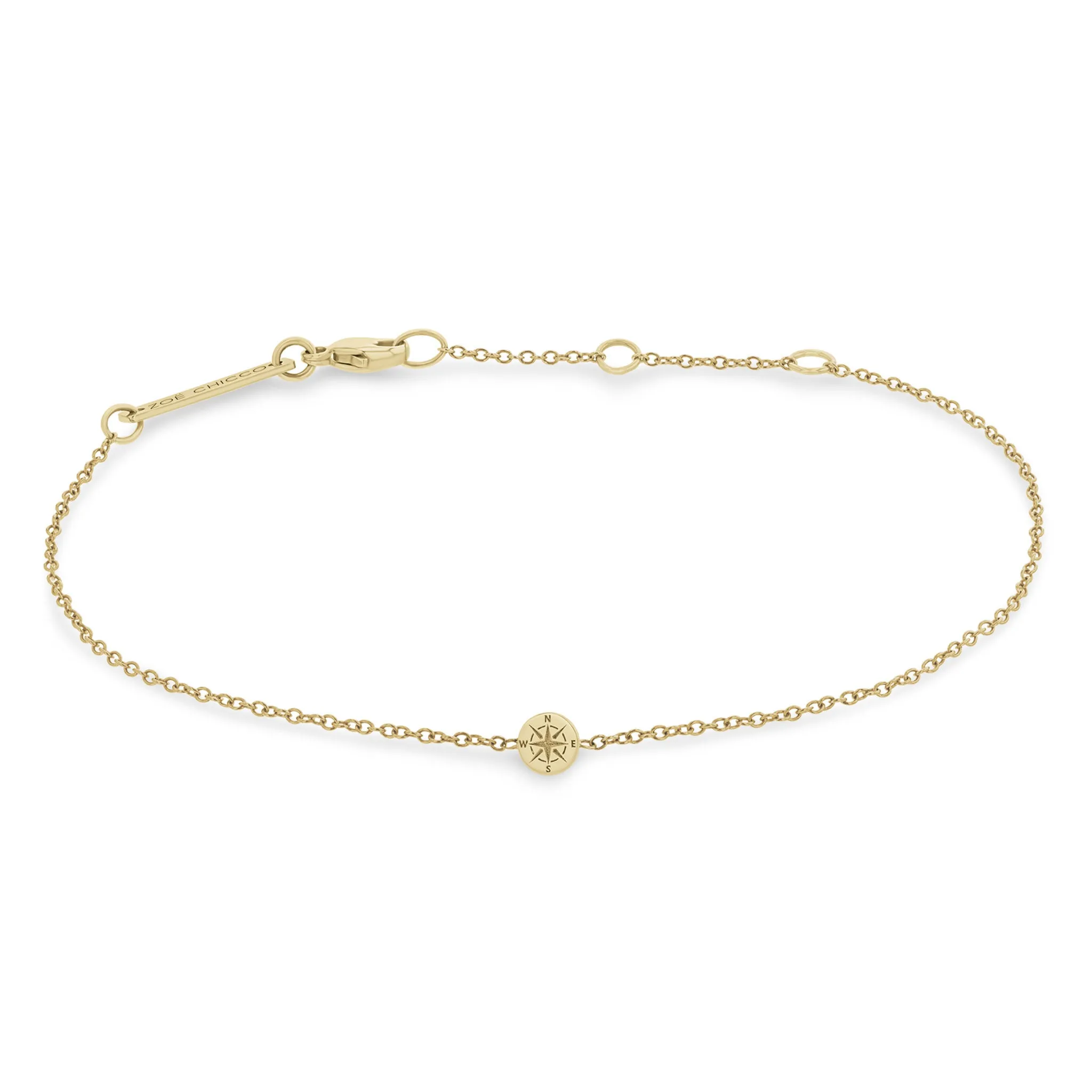 14k Itty Bitty Compass Bracelet