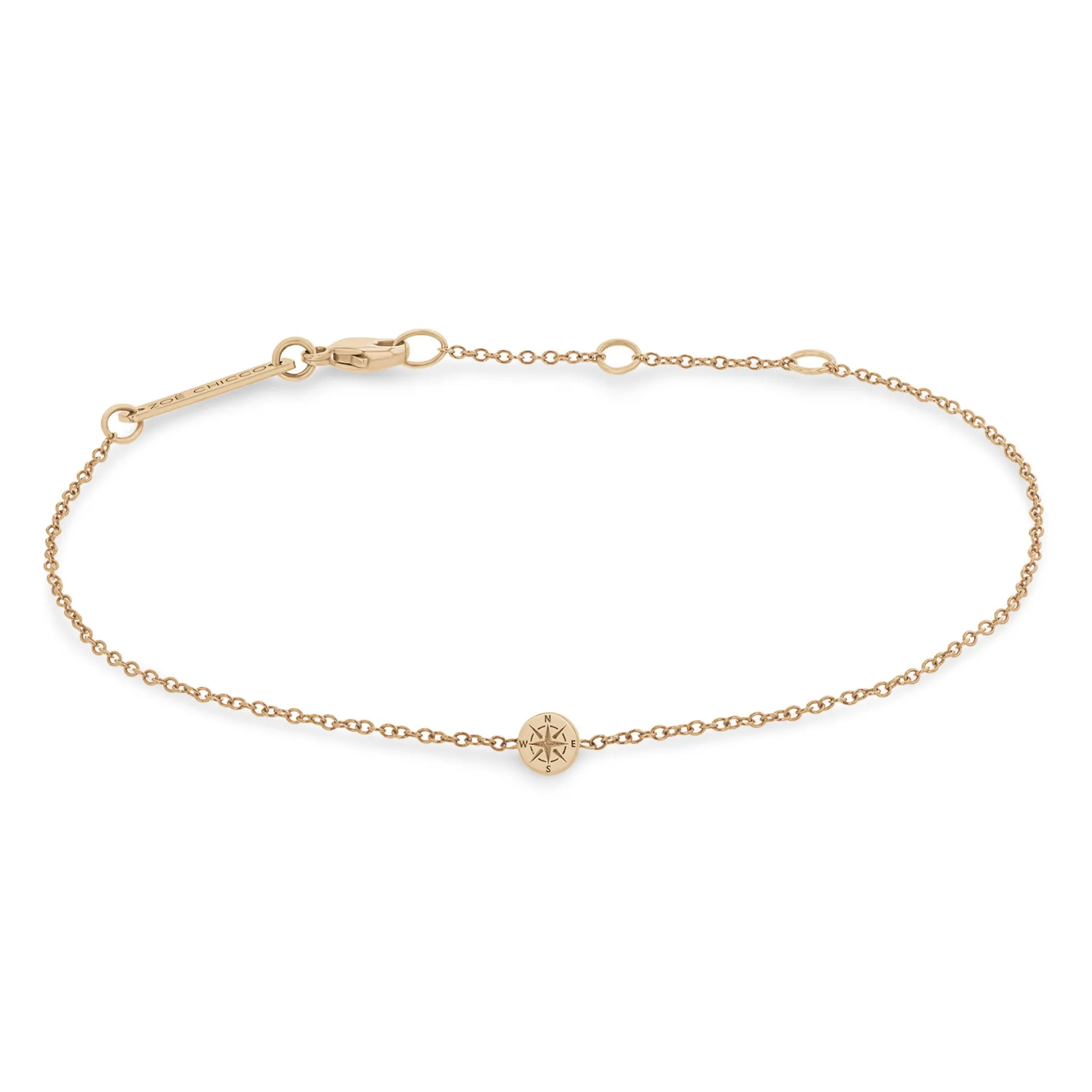 14k Itty Bitty Compass Bracelet