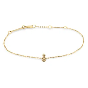 14k Itty Bitty Pineapple Bracelet