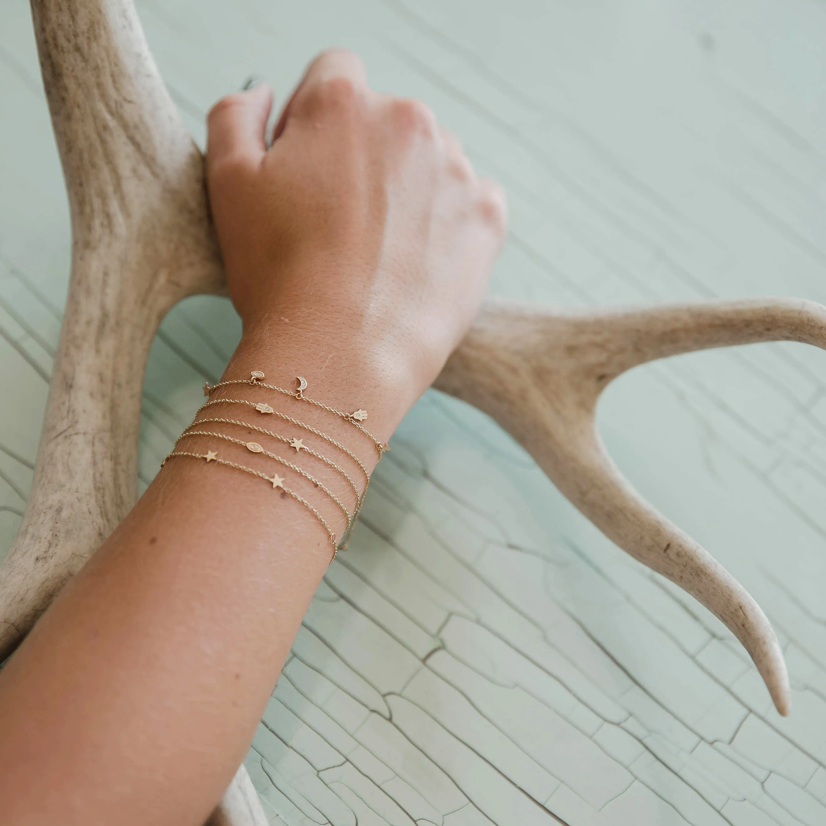 14k Itty Bitty Star Bracelet