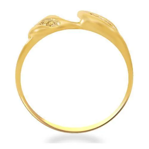 14K Solid Yellow Gold Diamond Bridal Ring Set 0.40 Ctw