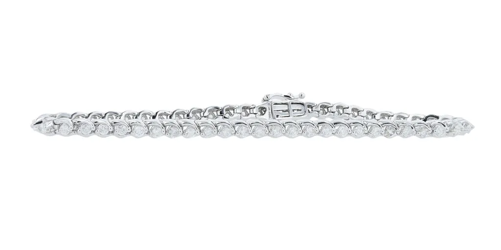 14K WG 2 CTW Diamond Bracelets