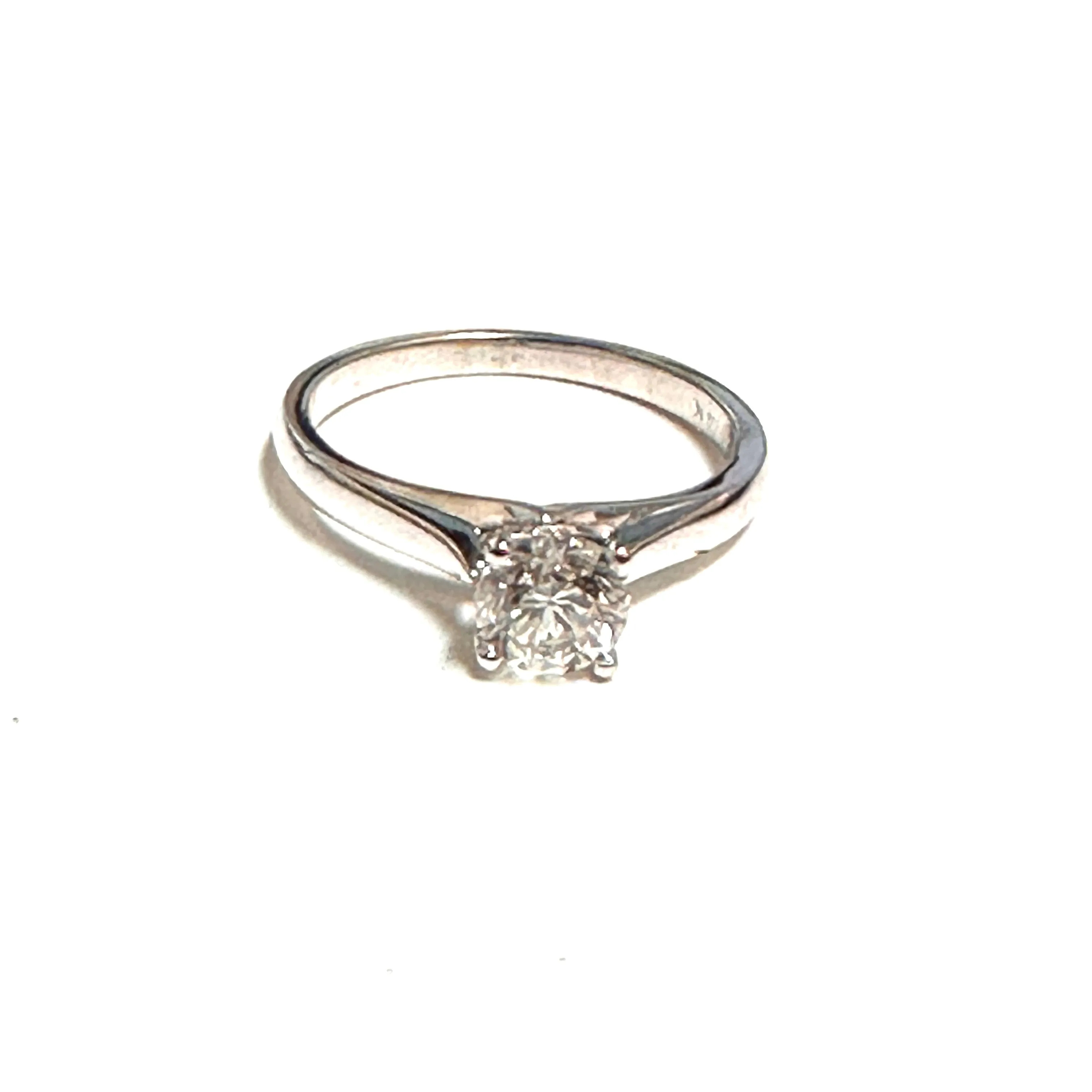 14K White Gold (0.75ct) Diamond Solitaire Ring
