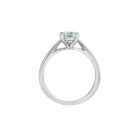 14K White Gold (1.50ct) Pear Shaped Lab Grown Diamond Engagement Ring