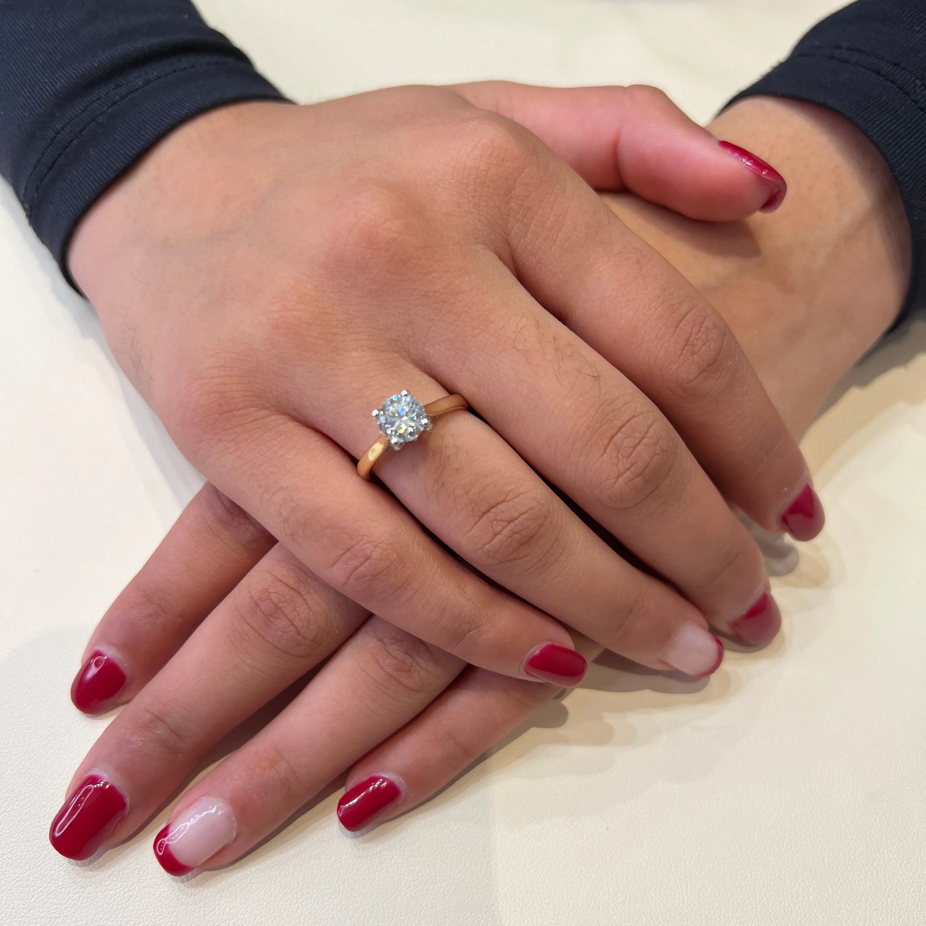 14K Yellow Gold (1.15ct) Lab Grown Diamond Engagement Ring
